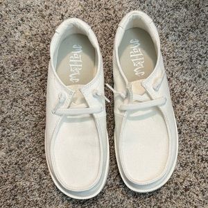 Mad Love White Slip Ons